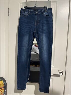Men's Skinny Jeans in Dark Blue Wash - Skinny Fit